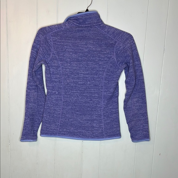 Patagonia Blue/ purple Fitted Long Sleeve Polo Sweatshirt - Picture 4 of 4